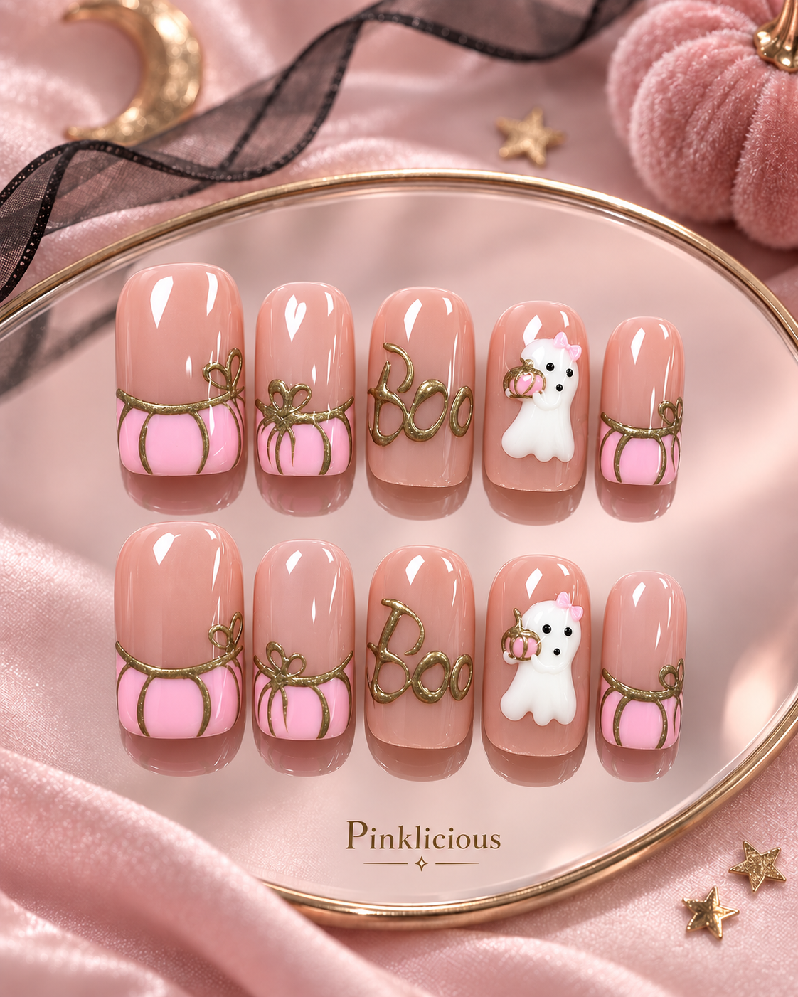 Pink Pumpkin Boo