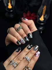 Dark Luck · Gothic Star Cross Nails