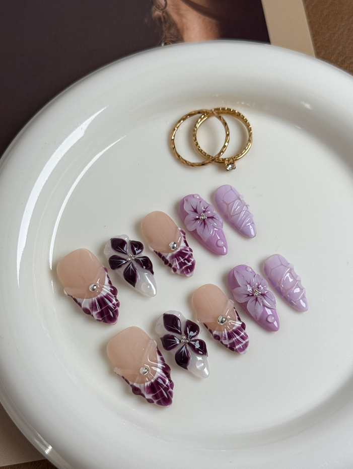 Violet Sculpted Petal