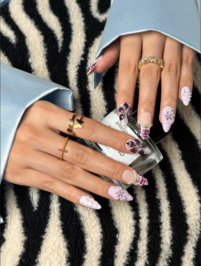 Violet Sculpted Petal