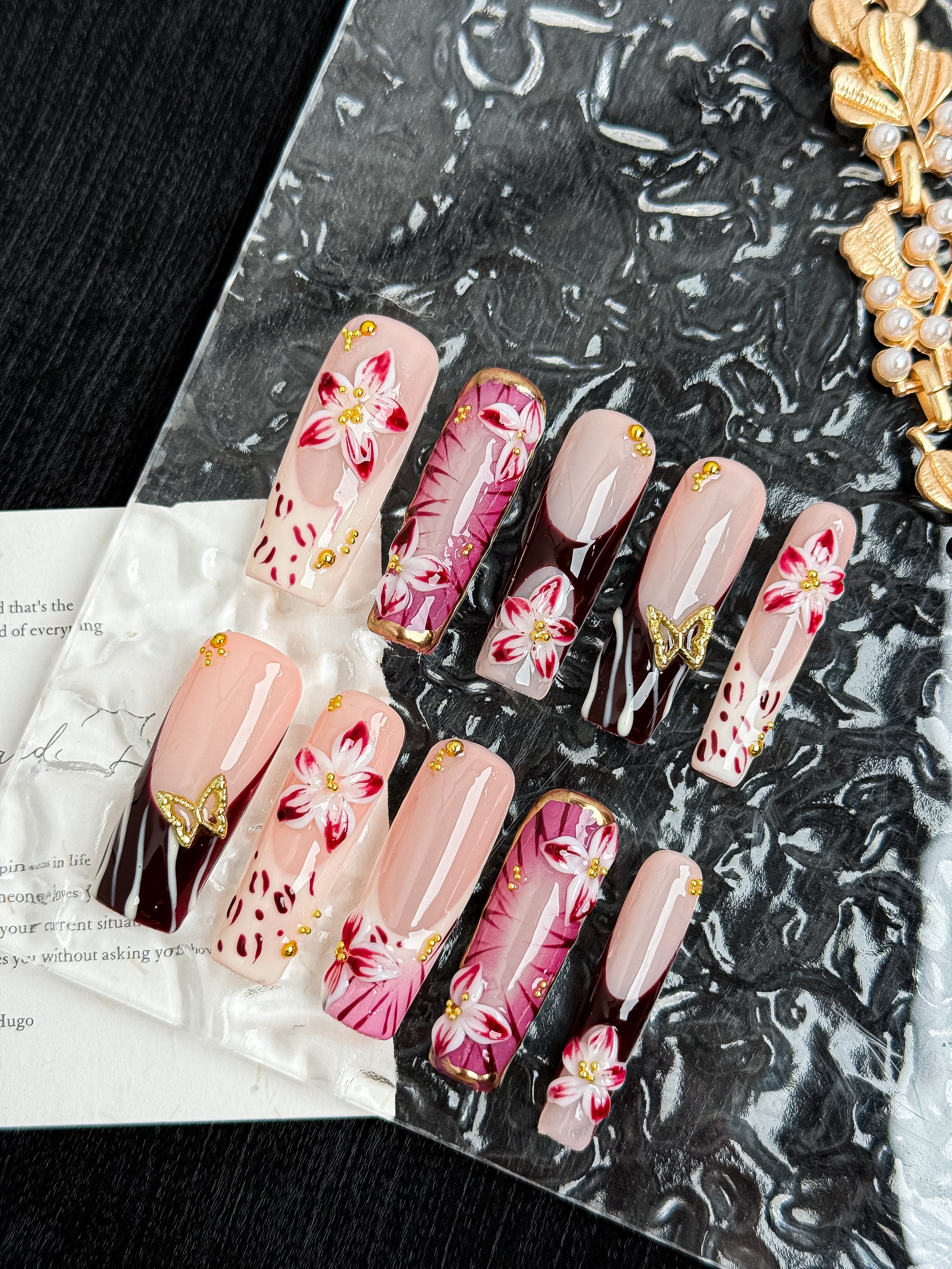 Crimson Butterfly Bloom