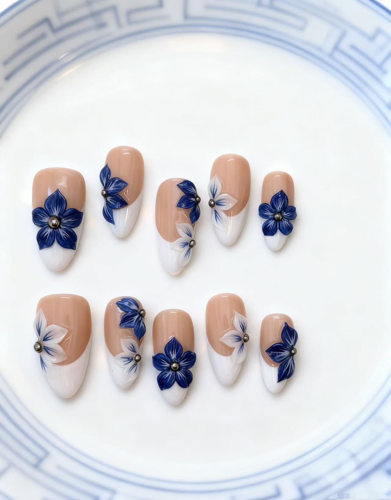 Blue Porcelain Blossom